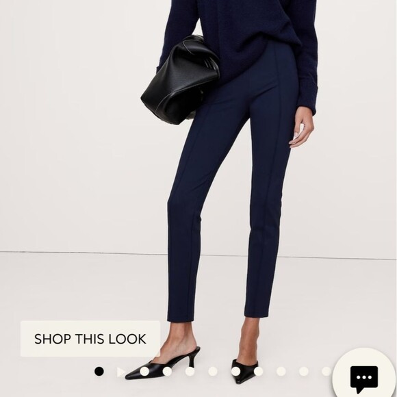 Banana Republic Skinny Everywhere Ponte Pant hyper navy blue - Picture 5 of 5